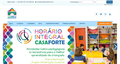 Desktop Screenshot of colegiocasaforte.com.br