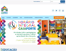 Tablet Screenshot of colegiocasaforte.com.br